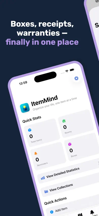 ItemMind – Home Inventory screenshot 1