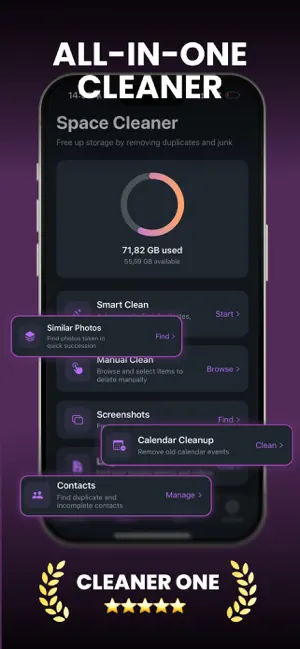 Cleaner One: Storage screenshot 1