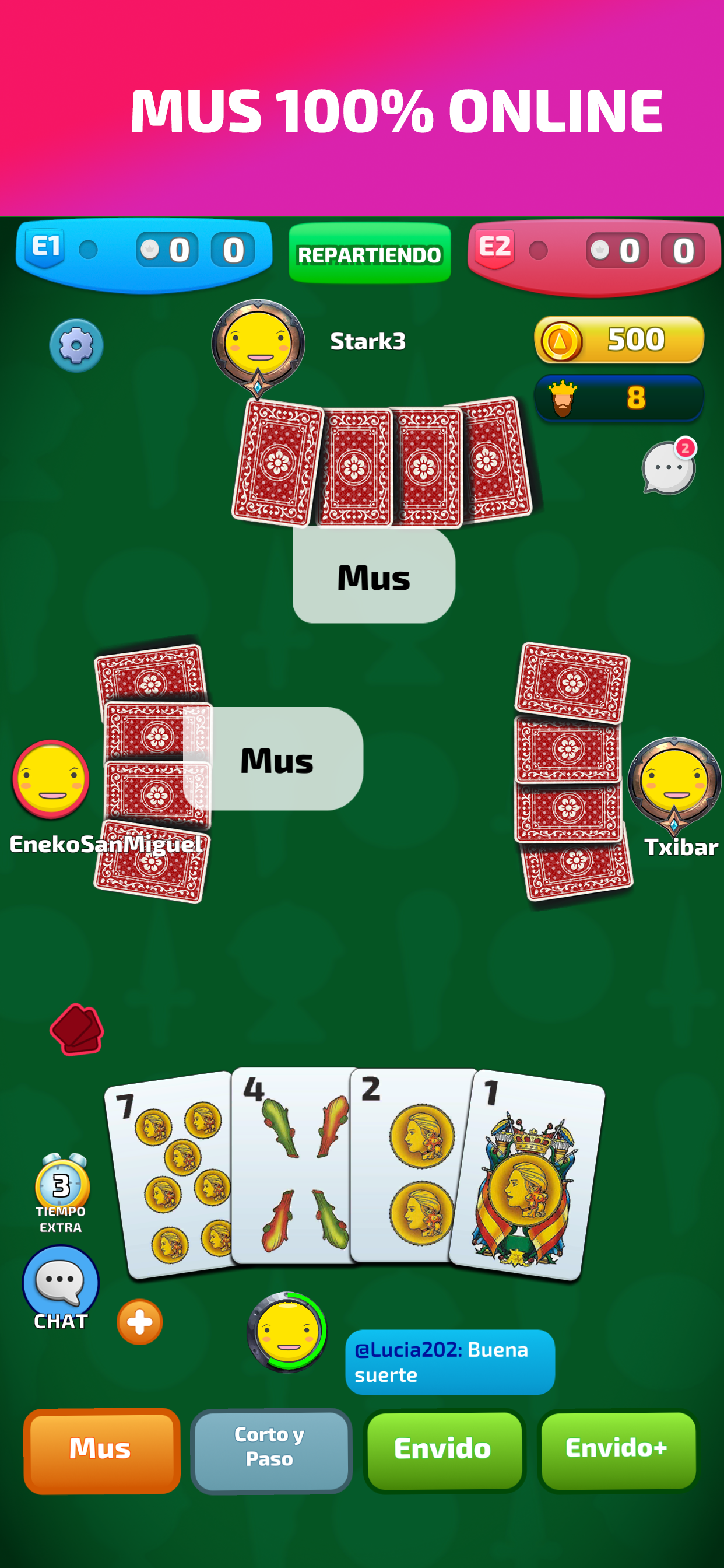 Mus Online Maestro - Juego mus