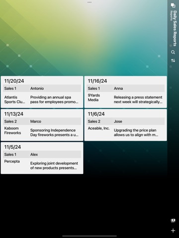 Platio iPad screenshot
