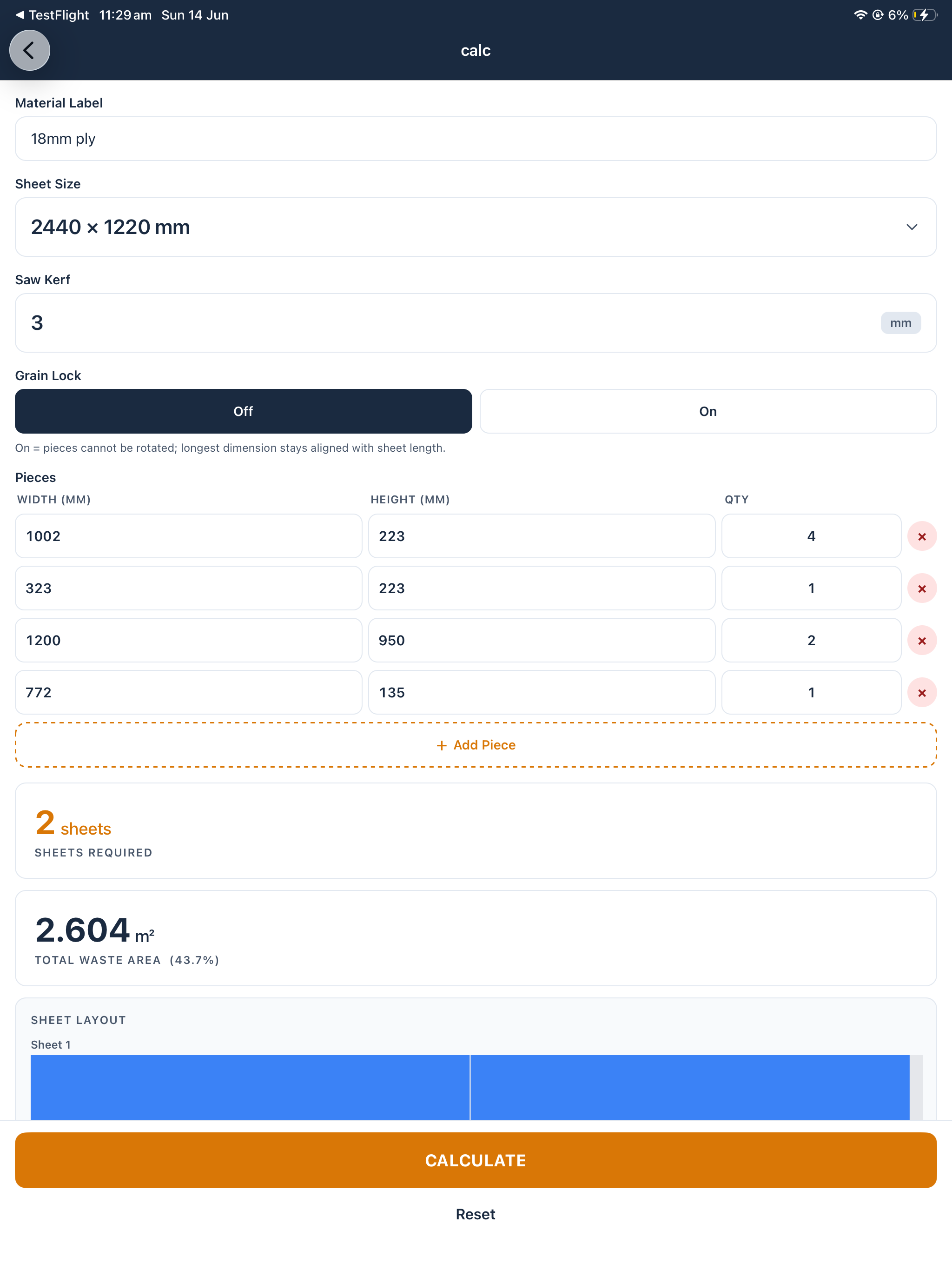 Datum: The Builders Calculator