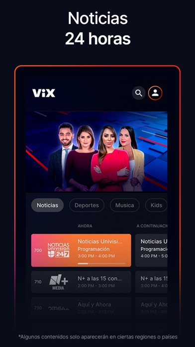 ViX: TV, Fútbol y Noticias Screenshot