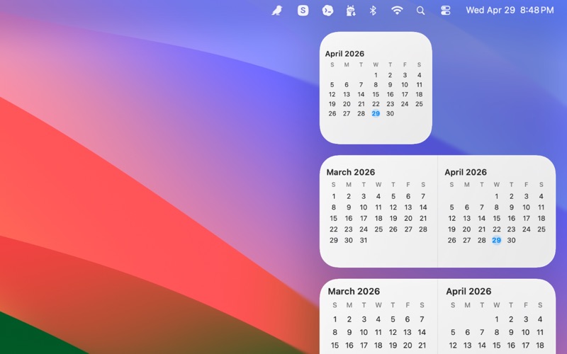Easy Calendar Widget screenshot