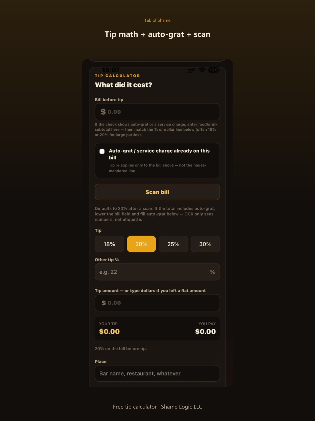 Screenshot 7 of Tab of Shame