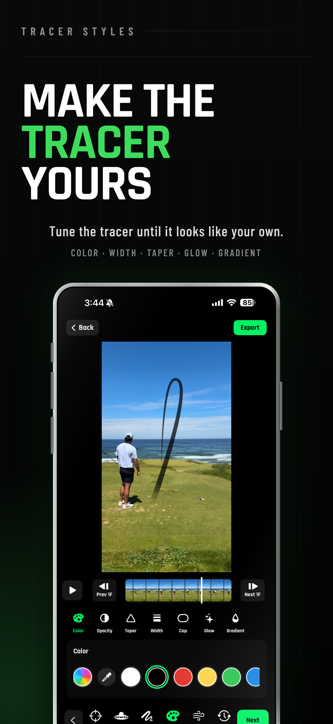 Tracer Vision Golf screenshot 4