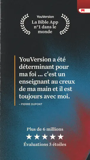Capture d'écran de Bible sur iPhone 6