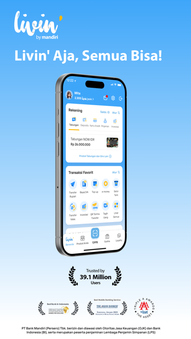 Screenshot #1 pour Livin' by Mandiri