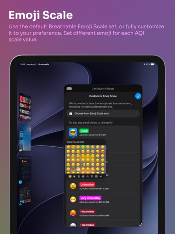 Breathable Air Quality Widget ipad screenshot 4