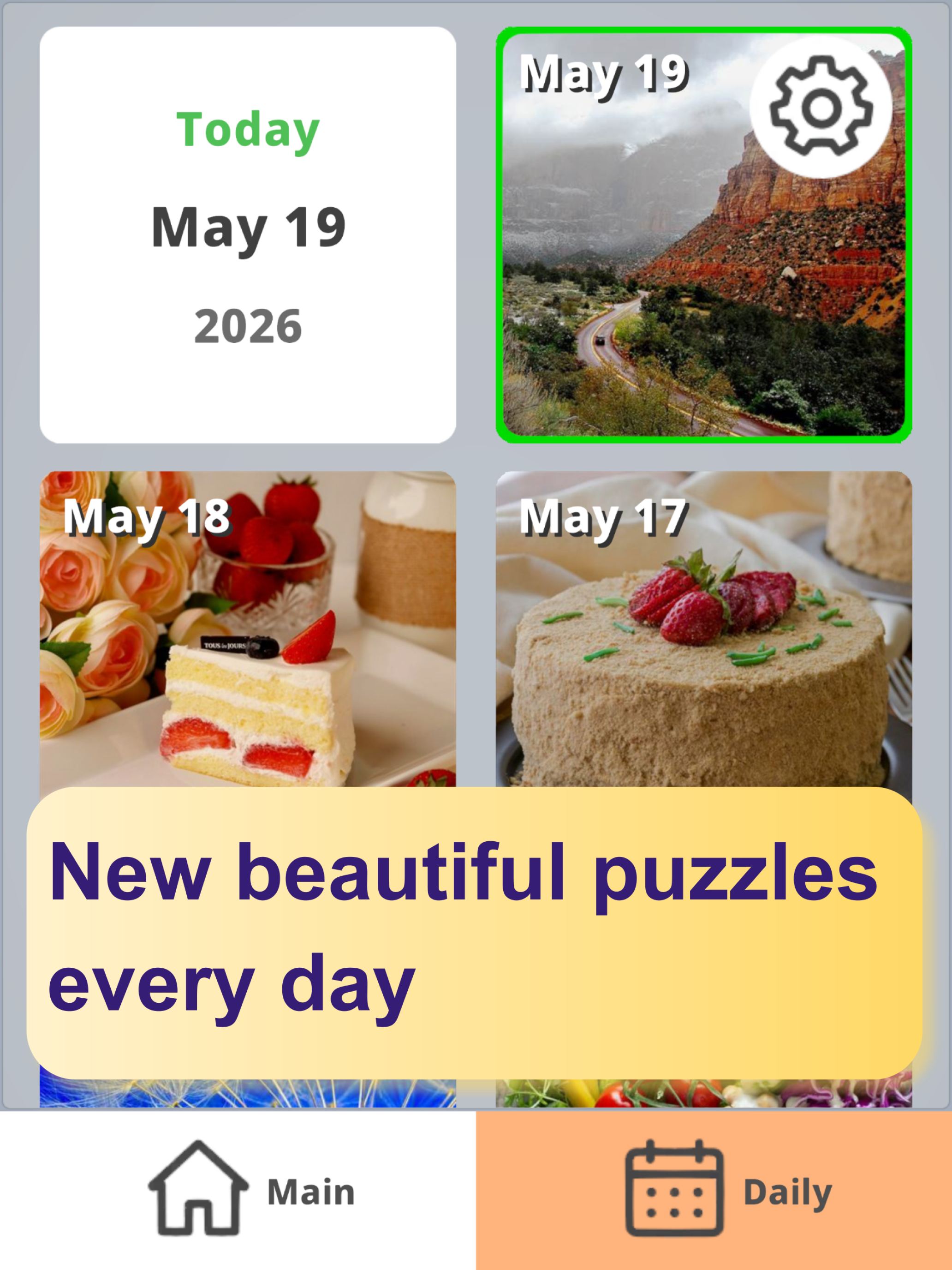 Easy Jigsaw Puzzles - Daily