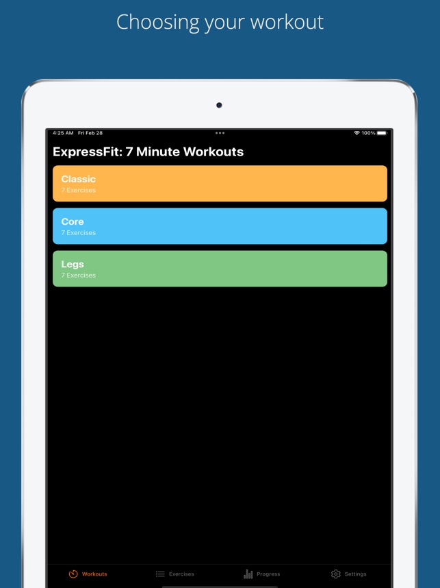 ExpressFit: 7-Minute Workout on the App Store