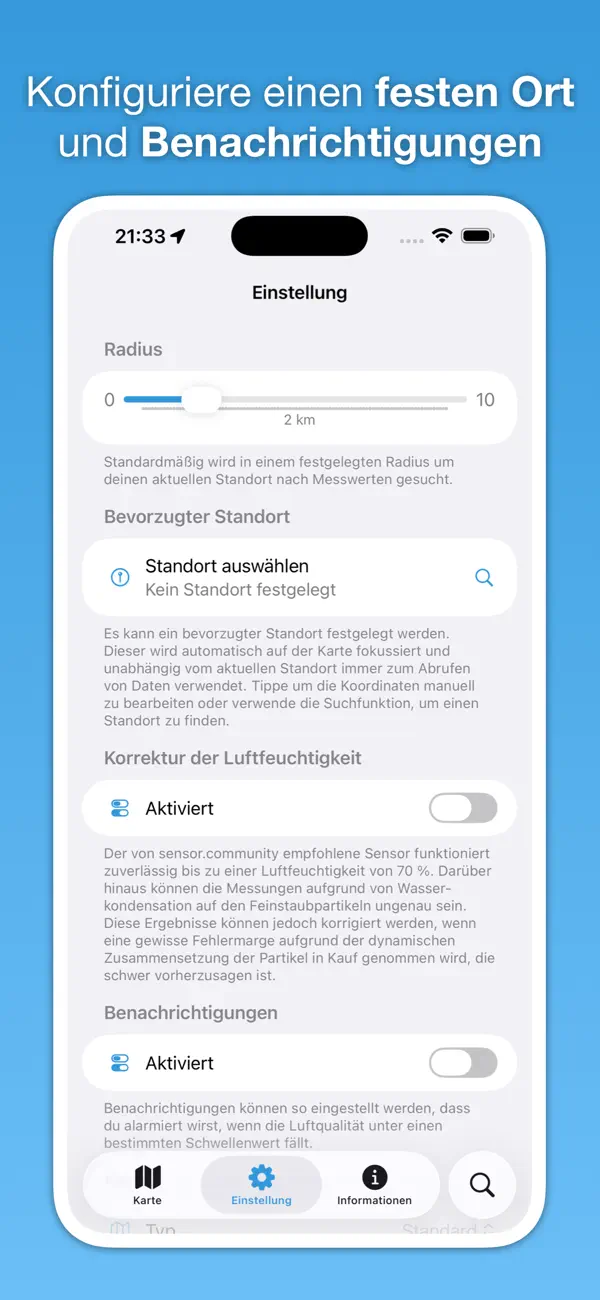 Screenshot #3 pour Breathe - Luftqualitätsmonitor