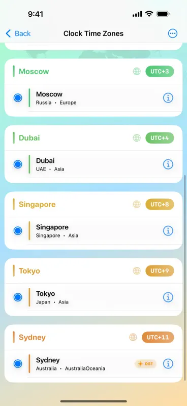 24h World Clock screenshot 5 of 5