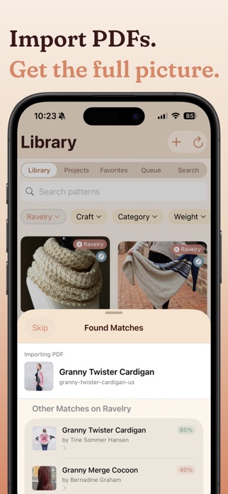 Yarn Squirrel: Pattern Library Screenshot 4 of 10