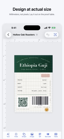 Taglio – Label Design iPhone screenshot