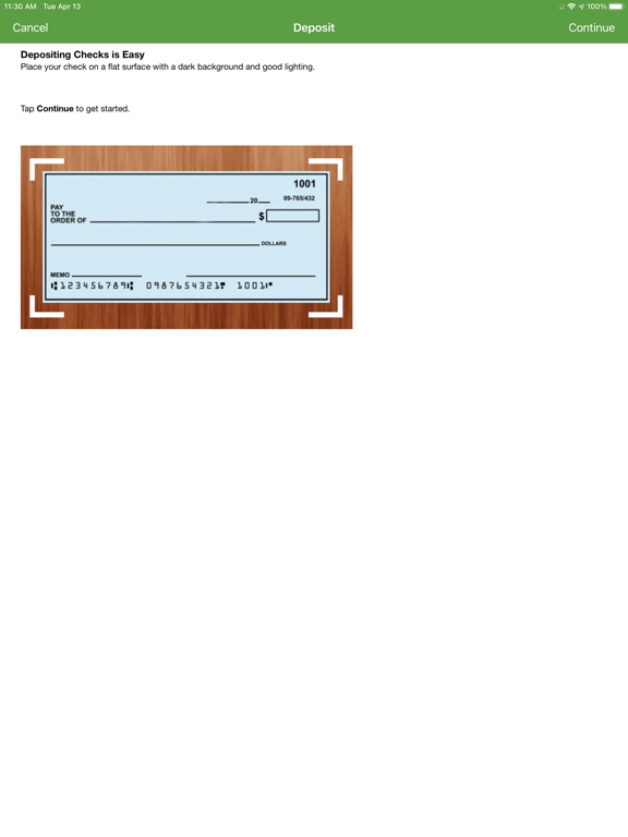 CountyBankDel iPad screenshot 3 - Finance app