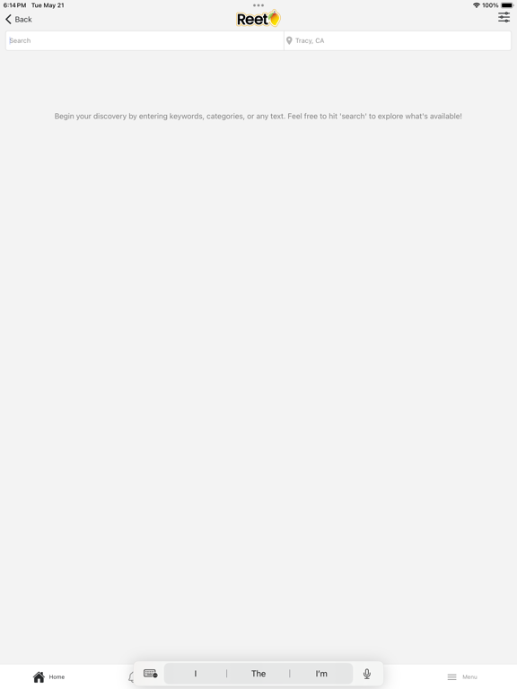 Reet iPad screenshot 1 - Lifestyle app