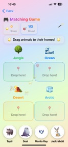 Animal Habitats Explorer screenshot