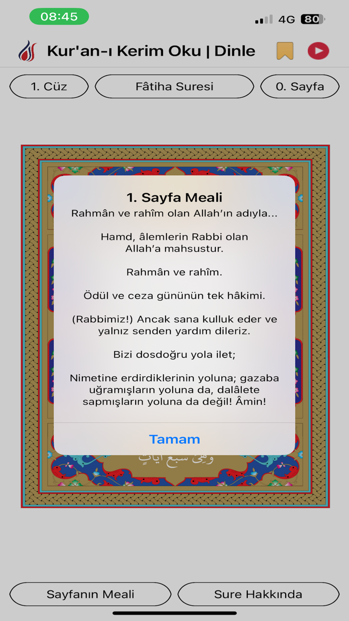 Kuran-ı Kerim Oku / Dinle