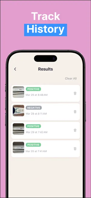 Pregnancy test checker: Bebela screenshot 4