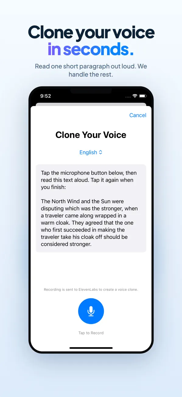 Screenshot #2 pour Clone Voice Translator