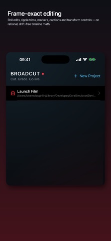 Broadcut: Video Editor & Live iPhone screenshot