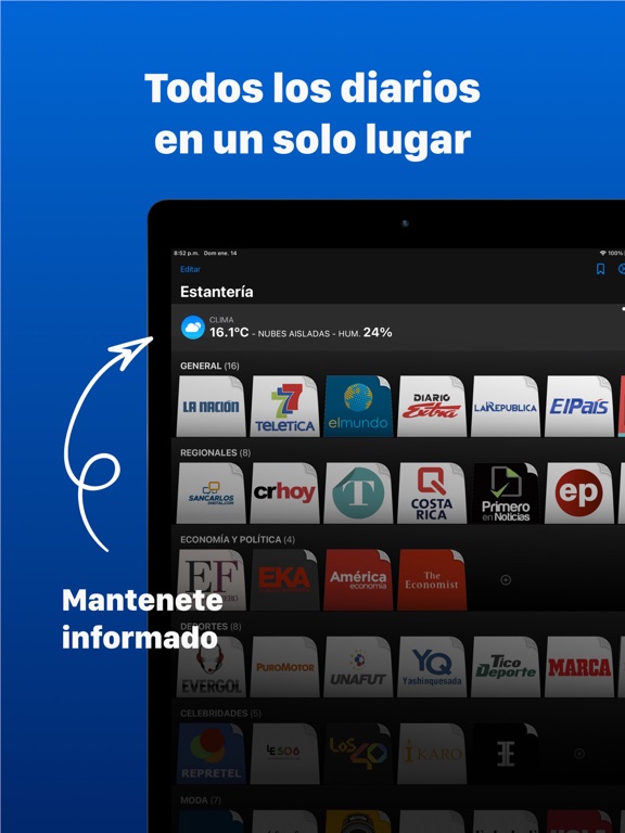 Screenshot #4 pour Periódicos Costarricenses
