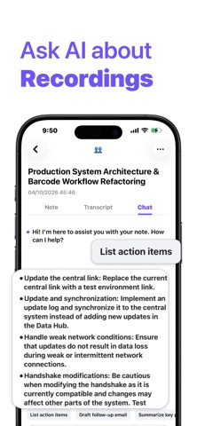 AI Note Taker: Voxnote iPhone screenshot
