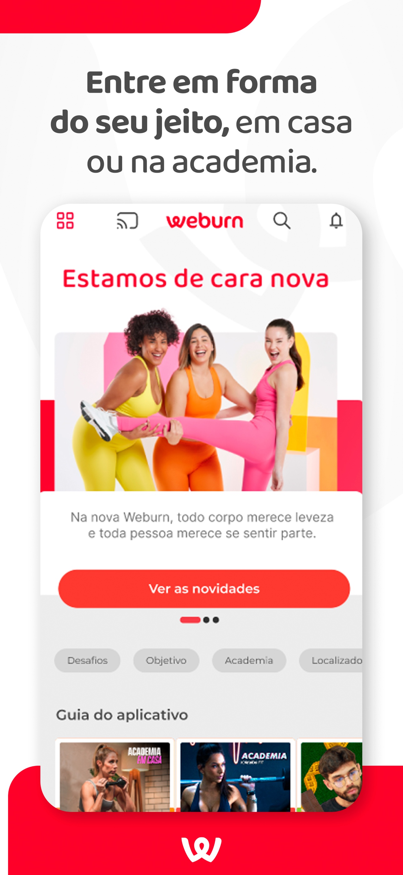Weburn: Exercício, Yoga, dieta
