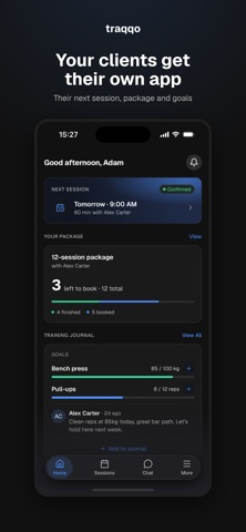 Traqqo: Personal Trainer App Screenshot 2 of 6