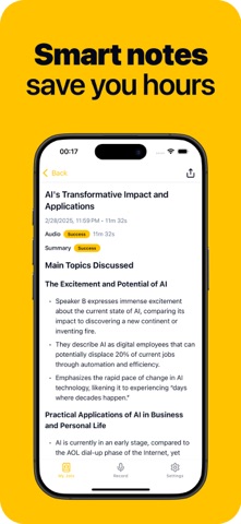 AI Voice Note Taker: JotJot screenshot
