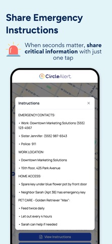 Circle Alert Wellness Check In screenshot