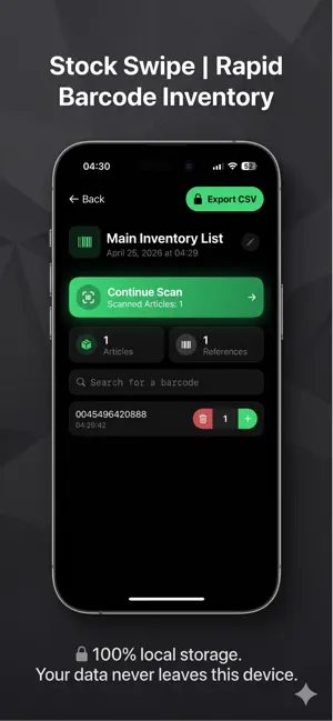 Quick Inventory Swipe screenshot 2