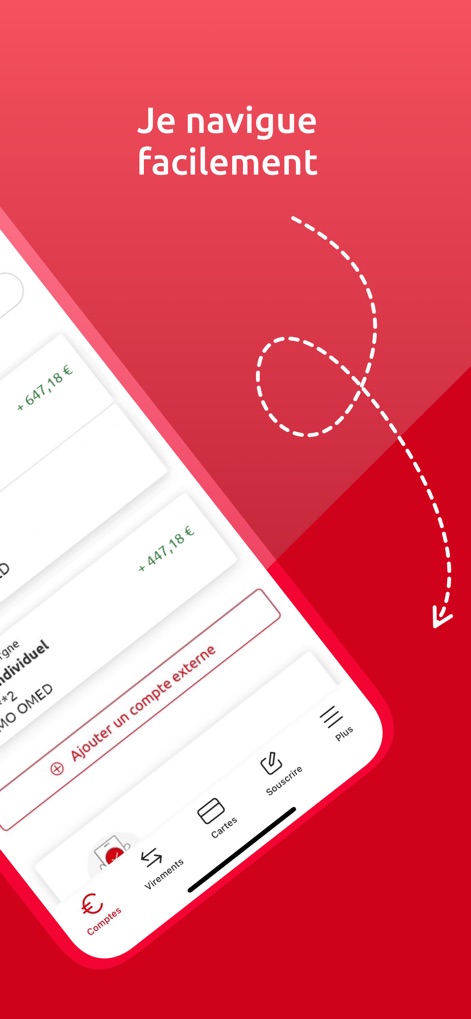 Banxo - Caisse d'Epargne - This tool streamlines financial management through easy account aggregation via the "Ajouter un compte externe" feature and a clearly organized navigation bar.