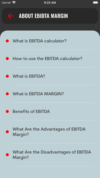 Screenshot #3 pour Ebidta Margin Calculator