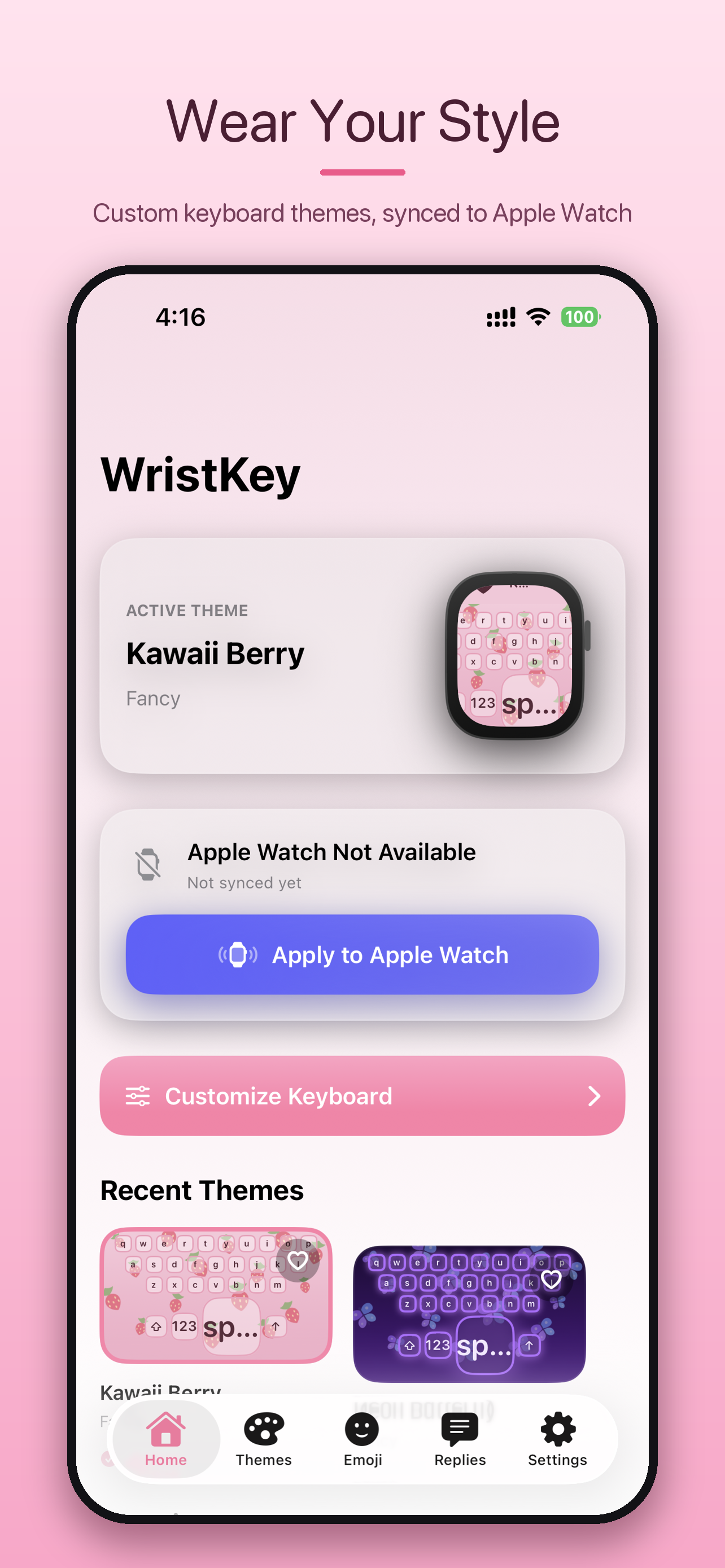 WristKey : Watch Keyboard 2026 screenshot 3