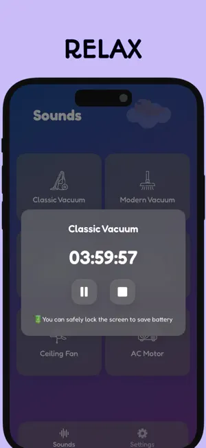 Vacuum Sounds for Baby Sleep screenshot 3