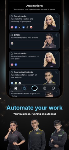 Exova - AI Agents iPhone screenshot
