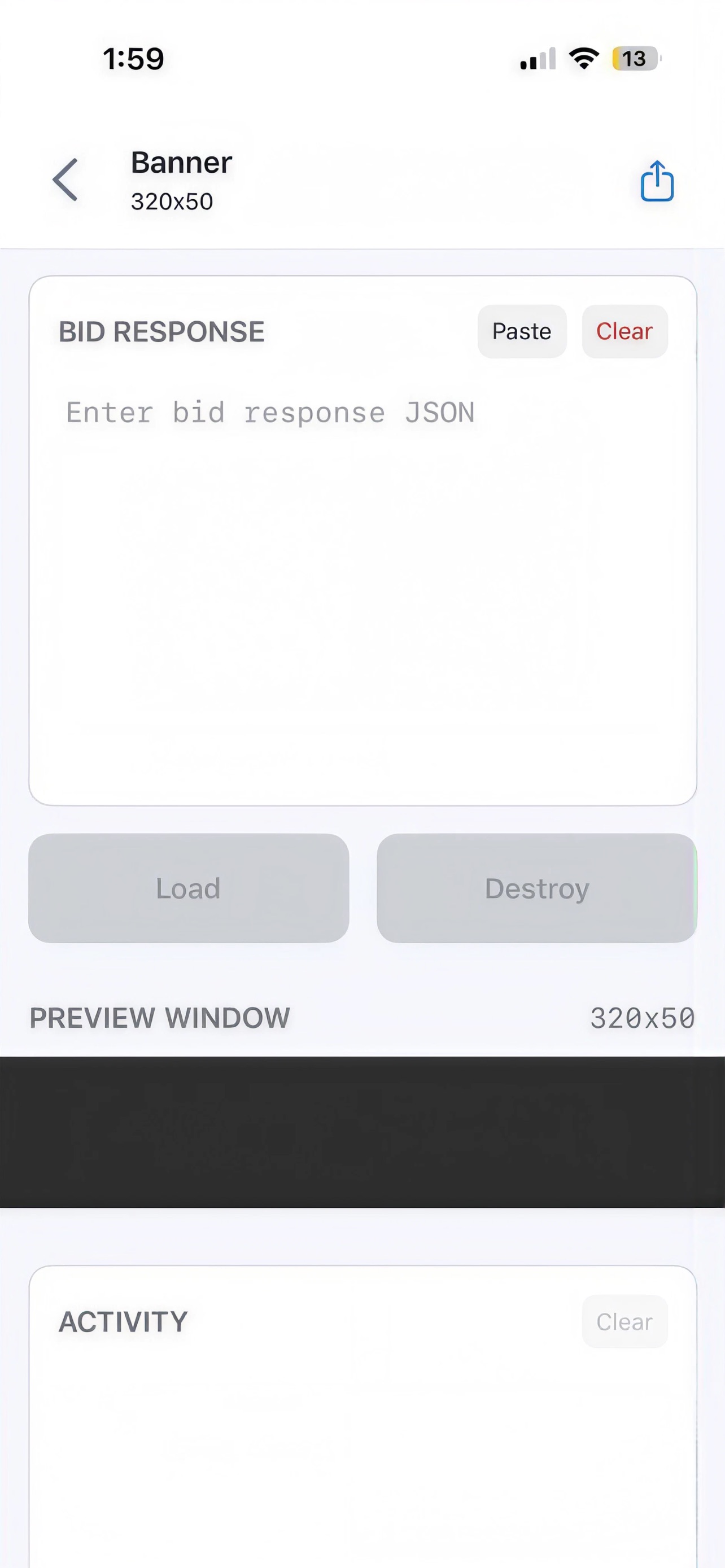 Screenshot 3 of InMobi Exchange Test App