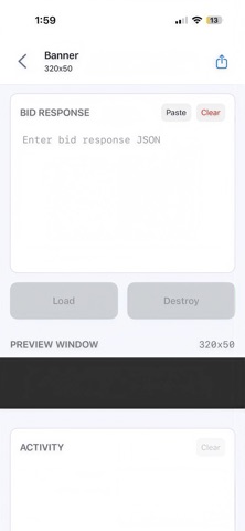InMobi Exchange Test App Screenshot 3 of 4
