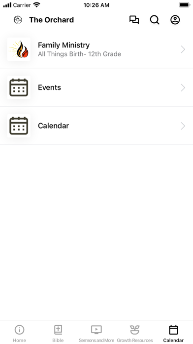 Orchard Christian Fellowship Screenshot