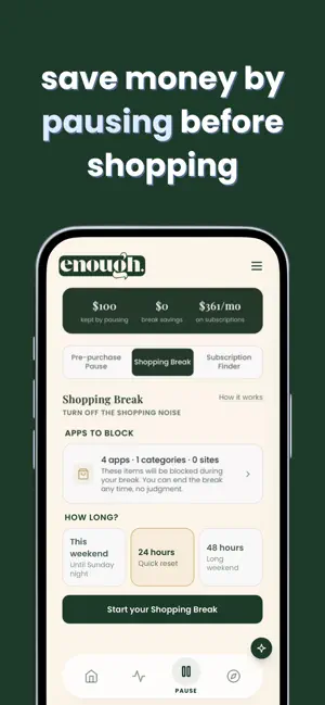 enough. money mindfulness screenshot 4