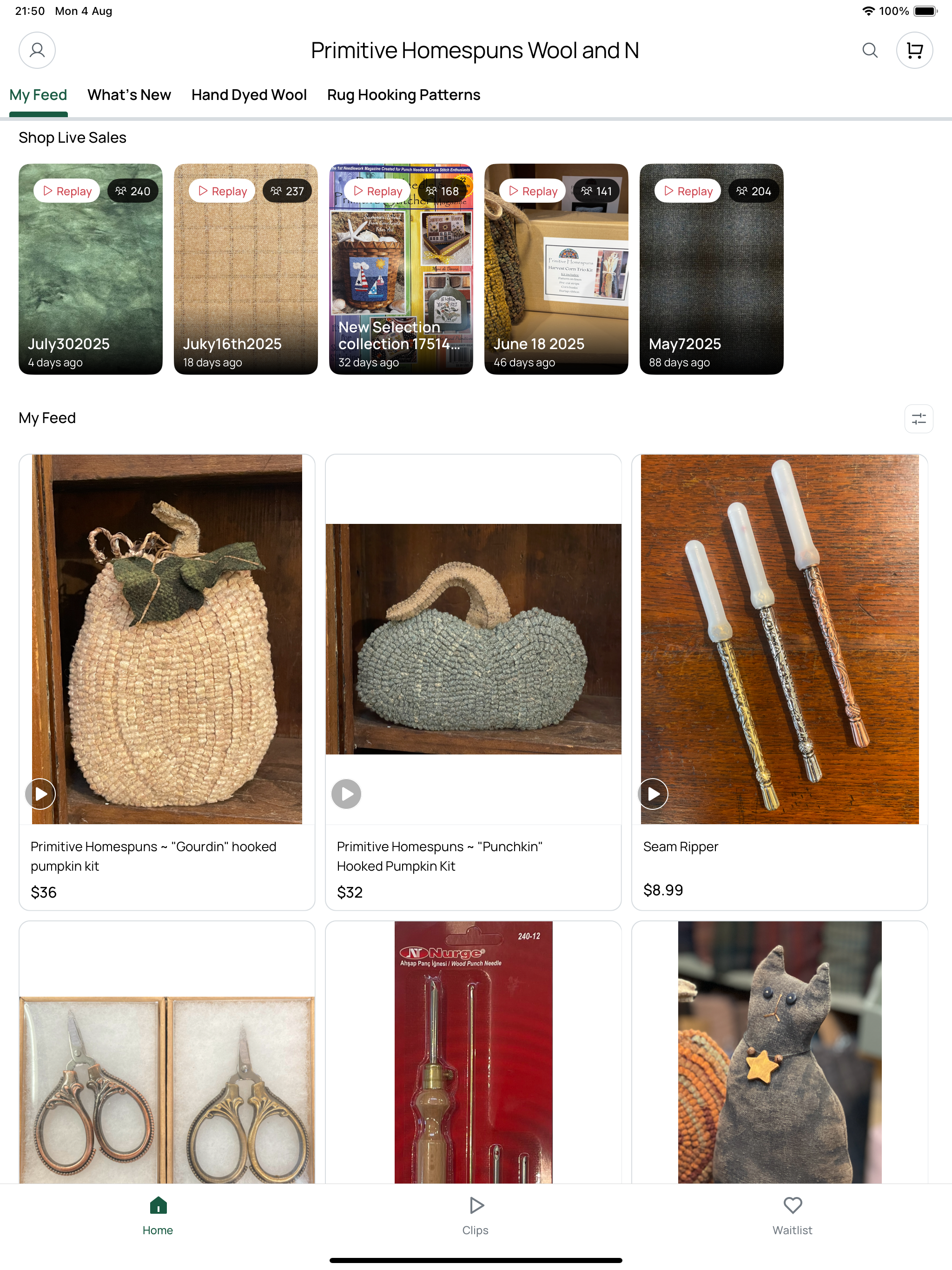 Primitive Homespuns Wool and N