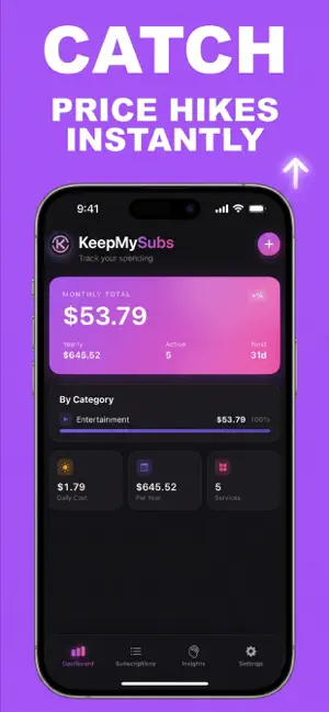 Keep My Subs: Subscriptions screenshot 4