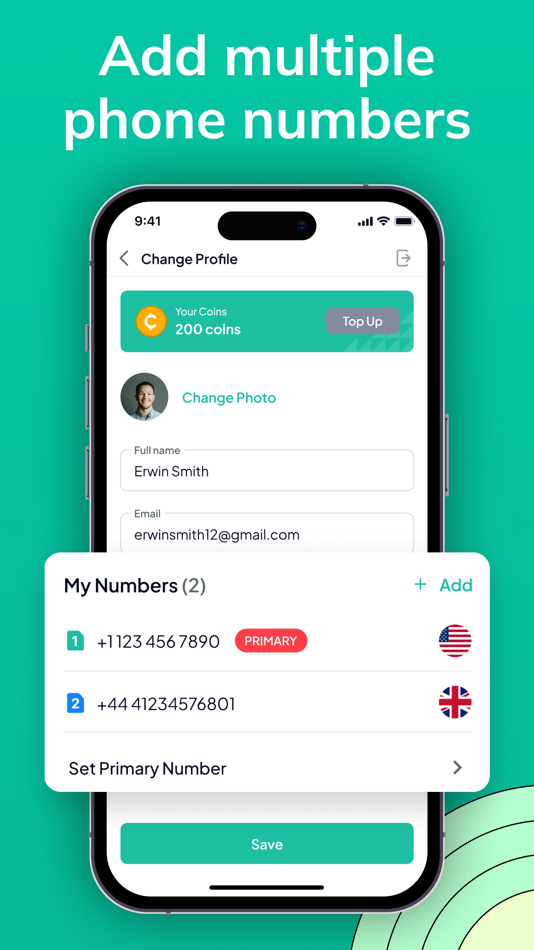 #5. 2nd Line Second Phone Number ◎ (iOS) 由: AppYogi Software Pvt. Ltd.