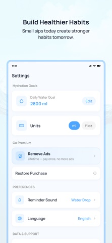 Drink Water Reminder & Track iPhone screenshot