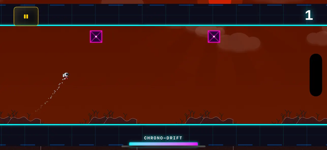Screenshot #1 pour Gravity Drift: Endless Flyer