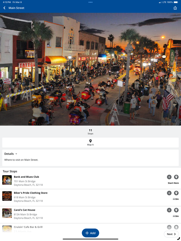 Biketoberfest® Rally iPad screenshot 8 - Travel app