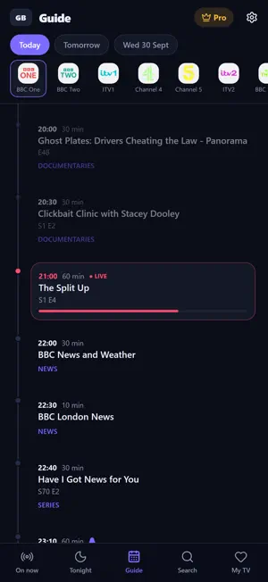 CineGuide: TV Guide screenshot 4