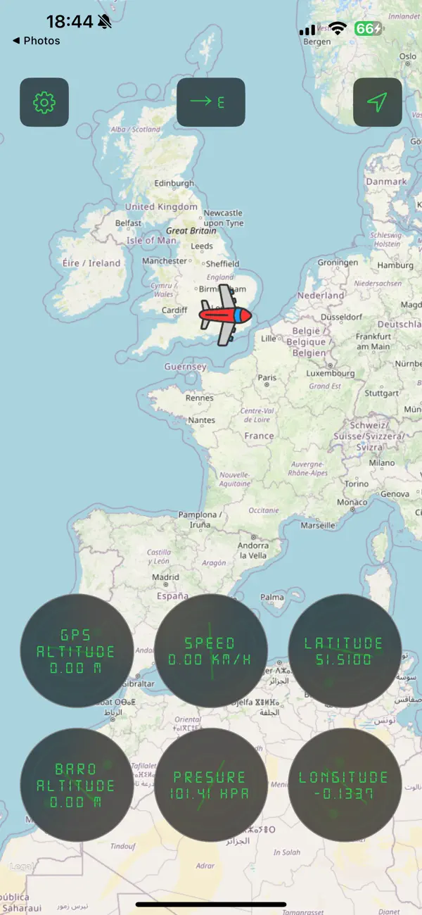 Screenshot #2 pour Flight Mode Map