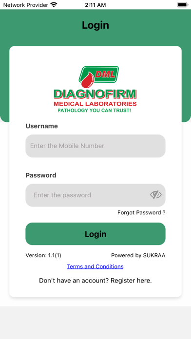 Diagnofirm Screenshot